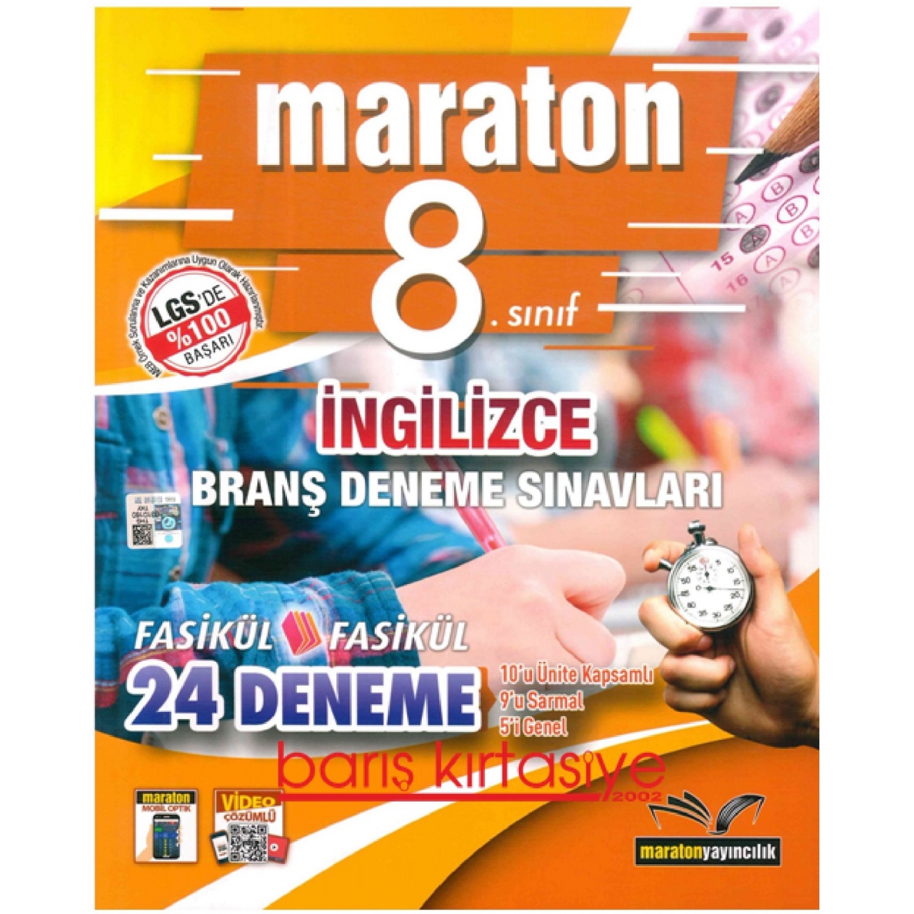 8. Sınıf İngilizce Branş Denemeleri Maraton Yayıncılık
