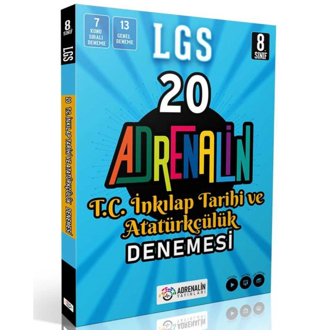 8. Sınıf LGS 20 TC İnkılap Tarihi ve Atatürkçülük Branş Denemesi Adrenalin Yayınları