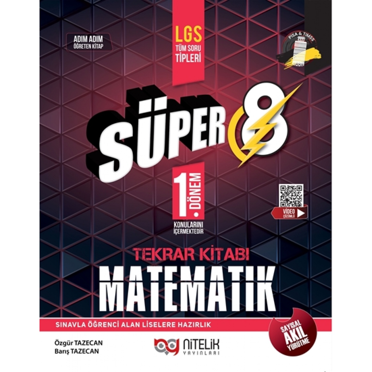8. Sınıf 1. Dönem Süper Matematik Tekrar Kitabı Nitelik Yayınları