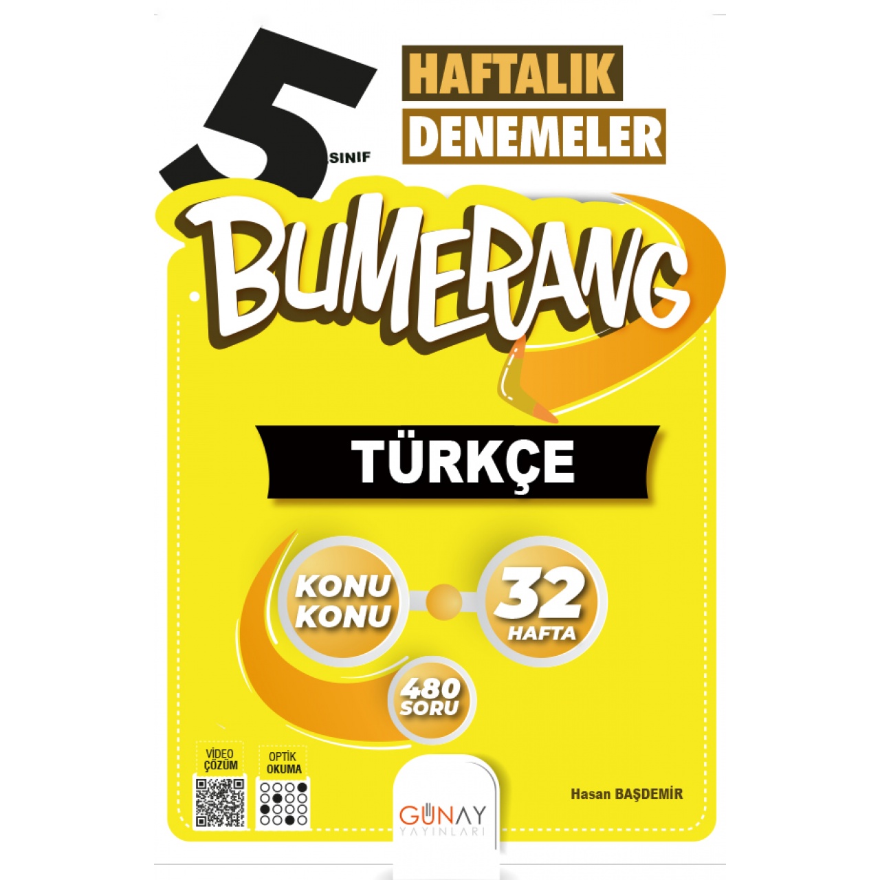 5. Sınıf Bumerang Türkçe Haftalık Denemeler Günay Yayınları