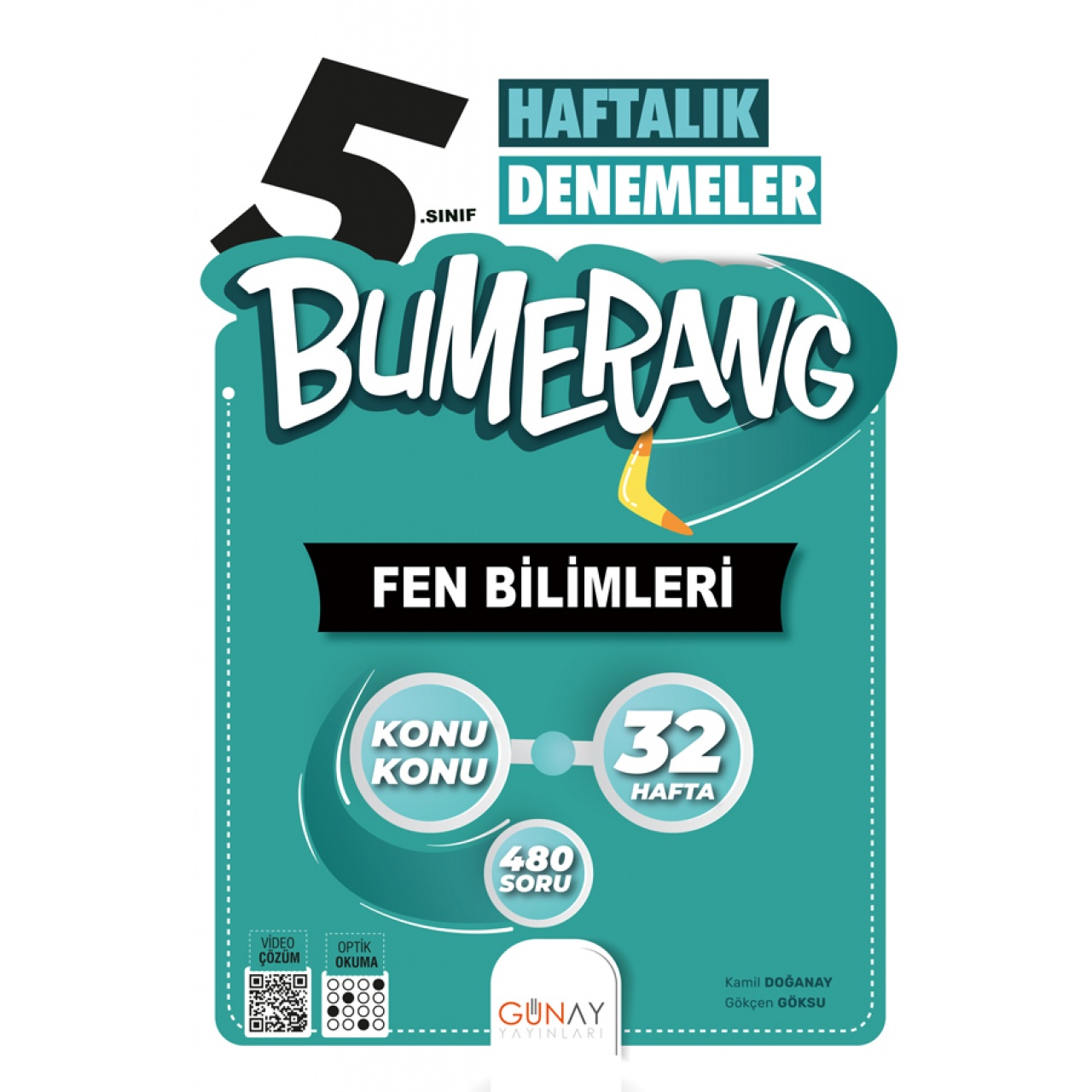 5. Sınıf Bumerang Fen Bilimleri Haftalık Denemeler Günay Yayınları