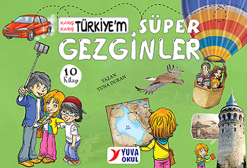3. ve 4. Sınıf Süper Gezginler Karış Karış Türkiye Hikaye Seti 10 Kitap Yuva Okul