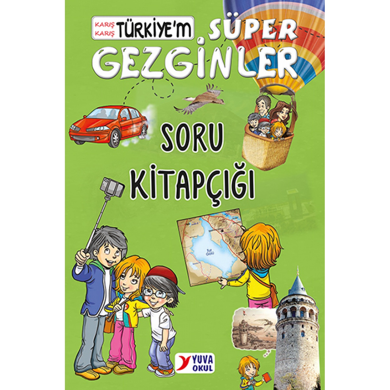 3. ve 4. Sınıf Süper Gezginler Karış Karış Türkiye Hikaye Seti 10 Kitap Yuva Okul