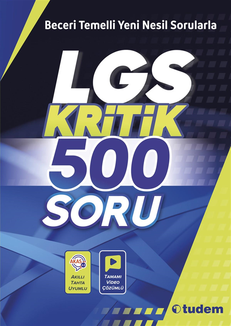 8. Sınıf LGS Kritik 500 Soru Tudem Yayınları