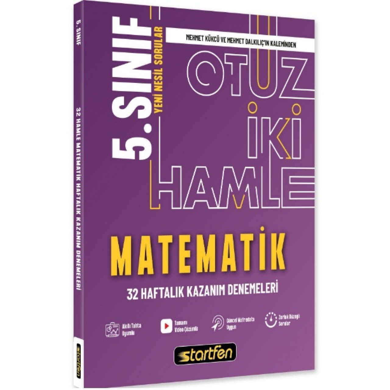 5. Sınıf 32 Hamle Matematik Haftalık Kazanım Denemeleri Startfen Yayıncılık