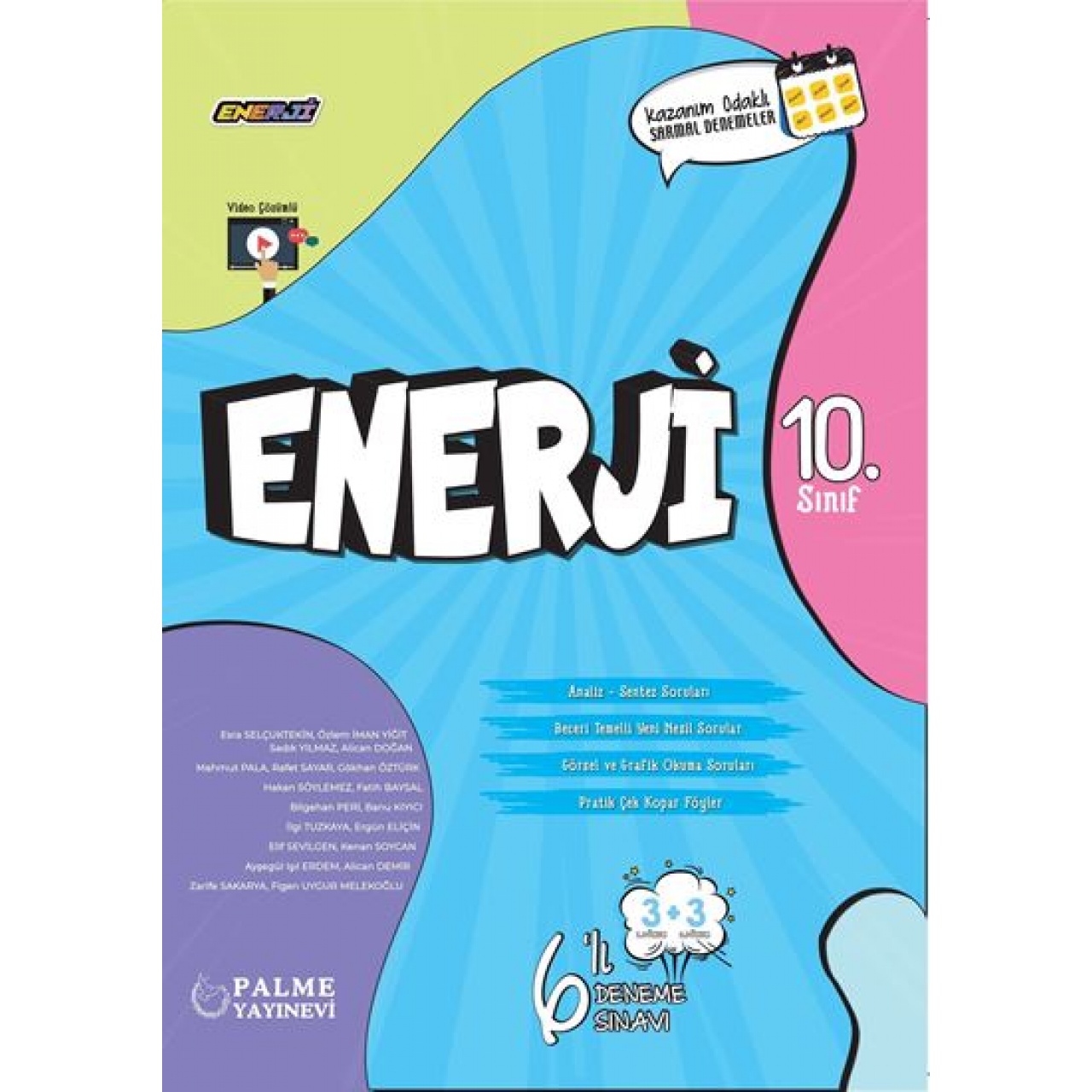 10. Sınıf Enerji 6'lı Deneme Sınavı Palme Yayınları