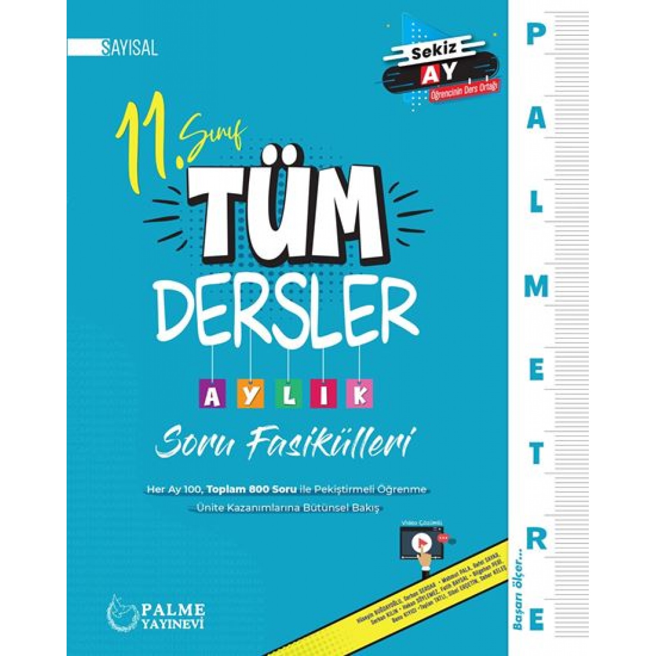 11. Sınıf Sayısal Tüm Dersler Aylık Soru Fasikülleri Palme Yayınları