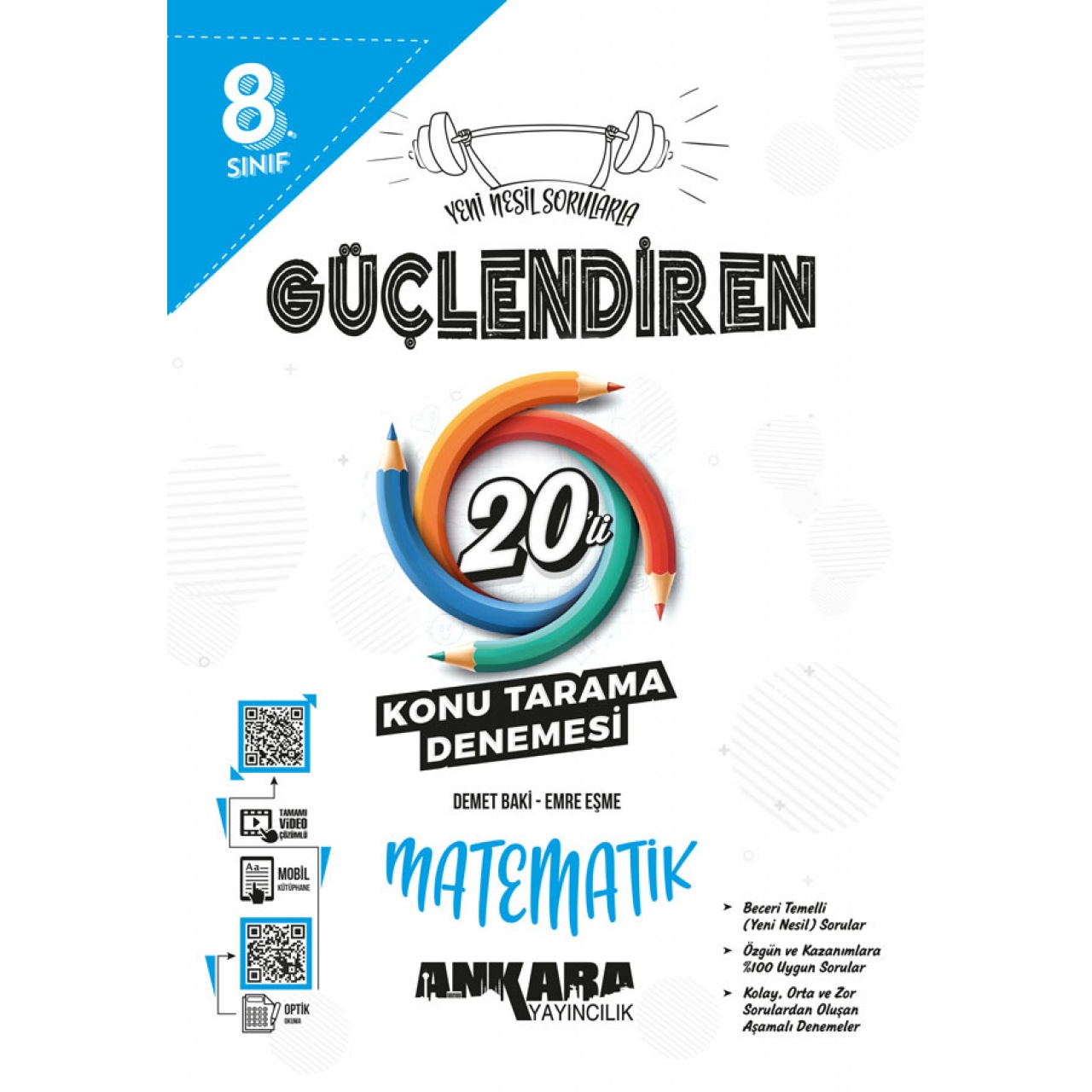 8. Sınıf Güçlendiren Matematik 20 Konu Tarama Denemesi Ankara Yayıncılık