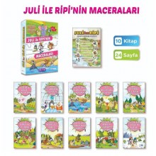 2. Sınıflar için 8li Hikaye Seti  Juli ve Ripinin Maceraları Mavi Deniz Yayınları
