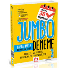 3. Sınıf Hafta Hafta Kazanımlara Uygun Jumbo Deneme Model Eğitim