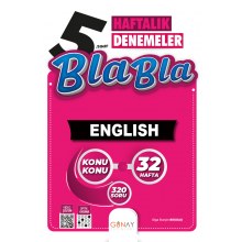 5. Sınıf Bla Bla English Haftalık Denemeler Günay Yayınları