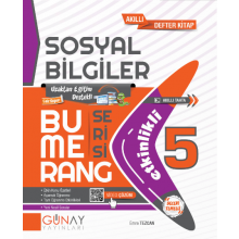 5. Sınıf Sosyal Bilgiler Bumerang Serisi Etkinlikli Akıllı Defter Kitap Günay Yayınları