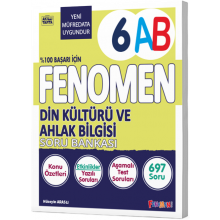 6. Sınıf Din Kültürü ve Ahlak Bilgisi Soru Bankası A-B Fenomen Okul