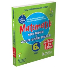 6. Sınıf Matematik Soru Bankası + Yazılıya Hazırlık Soruları 2'si 1 Arada Muba Yayınları