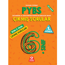 6. Sınıf PYBS 1. Dönem Son 5 Yılın Çıkmış Soruları Tamamı Çözümlü Örnek Akademi