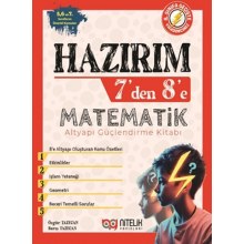 7'den 8'e Hazırım Matematik Altyapı Güçlendirme Kitabı Nitelik Yayınları