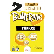 7. Sınıf Bumerang Türkçe Haftalık Denemeler Günay Yayınları