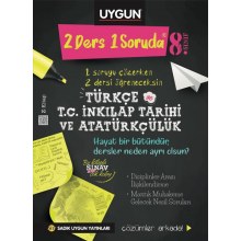 8. Sınıf 2 Ders Bir Soruda Türkçe ve T.C. İnkılap Tarihi Sadık Uygun Yayınları