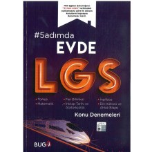 8. Sınıf 5 Adımda Evde LGS Konu Denemeleri Buga Yayınları