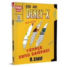 8. Sınıf Deney-X Türkçe Soru Bankası Spoiler Yayınları