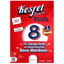 8. Sınıf Keşfet Serisi Plus T.C. İnkılap Tarihi ve Atatürkçülük 1. Dönem Soru Bankası Günay Yayınları