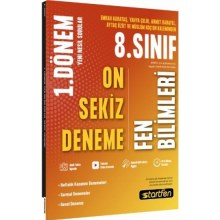 8. Sınıf LGS 1. Dönem 18 Fen Bilimleri Deneme Startfen Yayıncılık