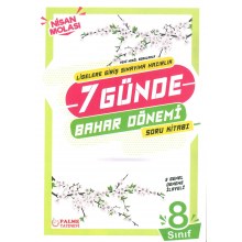 8. Sınıf LGS 7 Günde Bahar Dönemi Soru Kitabı Palme Yayınları