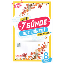 8. Sınıf LGS 7 Günde Güz Dönemi Soru Kitabı Palme Yayınları