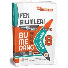 8. Sınıf LGS Fen Bilimleri Bumerang Serisi Etkinlikli Akıllı Defter Kitap Günay Yayınları