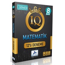 8. Sınıf LGS IQ Matematik 12li Deneme 1. Dönem Paraf Yayınları