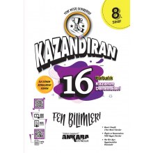 8. Sınıf LGS Kazandıran 16 Haftalık Fen Bilimleri Kazanım Denemeleri Ankara Yayıncılık