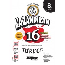 8. Sınıf LGS Kazandıran 16 Haftalık Türkçe Kazanım Denemeleri Ankara Yayıncılık