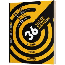 8. Sınıf Matematik 36 Haftalık Kazanım Denemeleri Hız Yayınları