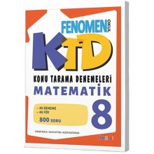 8. Sınıf Matematik Konu Tarama Denemeleri Fenomen Okul Yayınları