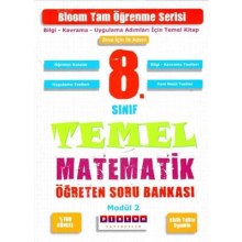 8. Sınıf Temel Matematik Kazanım Ölçer Soru Bankası 2 Modül Platon Yayınları