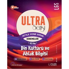 8. Sınıf Ultra Serisi Haftalık Din Kültürü ve Ahlak Bilgisi Denemeleri Palme Yayınları