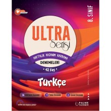 8. Sınıf Ultra Serisi Haftalık Türkçe Denemeleri Palme Yayınları