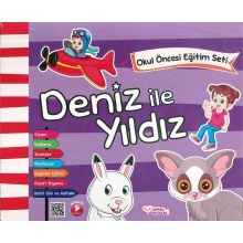 Deniz ile Yıldız Okul Öncesi Eğitim Seti 4 - 5 Yaş Pembe Patikler
