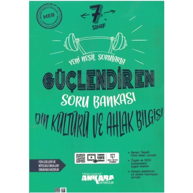 7. Sınıf Din Kültürü ve Ahlak Bilgisi Güçlendiren Soru Bankası Ankara Yayıncılık