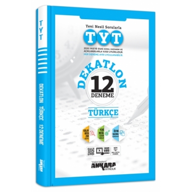 TYT Dekatlon Türkçe 12 Deneme Ankara Yayıncılık