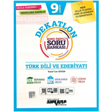 9.Sınıf Dekatlon Türk Dili ve Edebiyatı Soru Bankası Ankara Yayıncılık