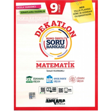 9.Sınıf Dekatlon Matematik Soru Bankası Ankara Yayıncılık