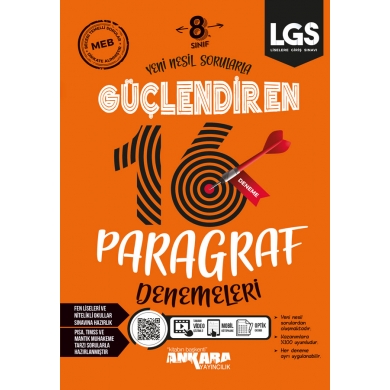 8. Sınıf LGS Güçlendiren Paragraf Denemeleri Ankara Yayıncılık