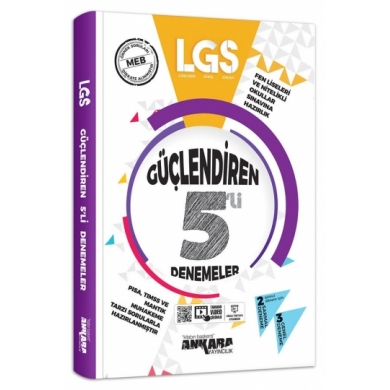 8. Sınıf LGS  Güçlendiren 5li Deneme Sınavı Ankara Yayıncılık