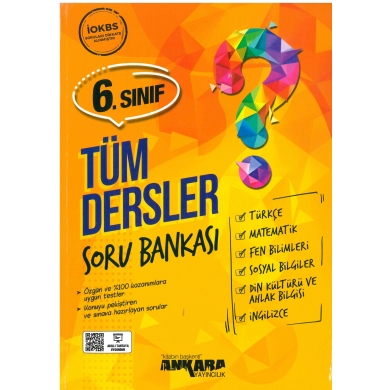 6. Sınıf Tüm Dersler Soru Bankası Ankara Yayıncılık