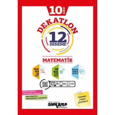 10.Sınıf Dekatlon Matematik 12 Deneme Ankara Yayıncılık