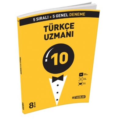 8. Sınıf Türkçe Uzmanı 10 Deneme Sınavı Hız Yayınları