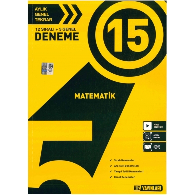 5. Sınıf Matematik 15li Deneme Hız Yayınları
