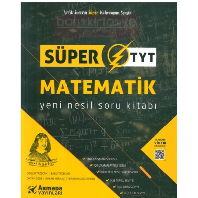 Süper TYT Matematik Yeni Nesil Soru Kitabı Armada Yayınları