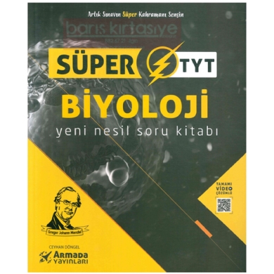 Süper TYT Biyoloji Yeni Nesil Soru Kitabı Armada Yayınları